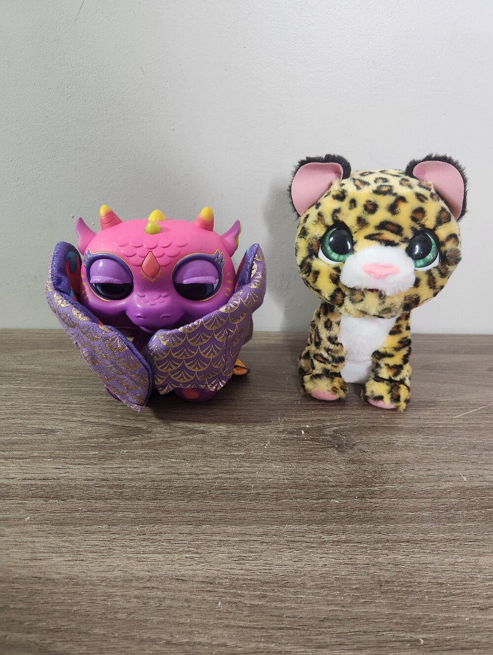 Hasbro FurReal Friends Moodwings Baby Dragon & Lolly Leopard Interactive Pets